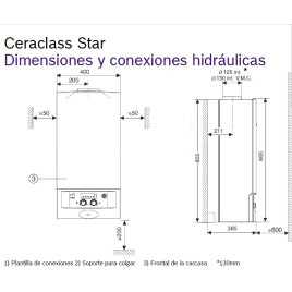 Caldera Junkers Ceraclass Star 24 Atmosférica (Bosch)