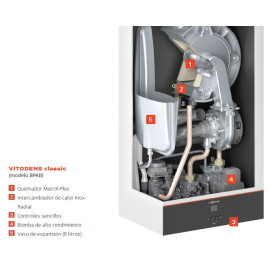 Caldera Viessmann Vitodens Classic BPKB 25 Condensación
