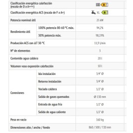 Caldera Gasoil Ferroli Atlas Plus D Eco 35 SI Unit