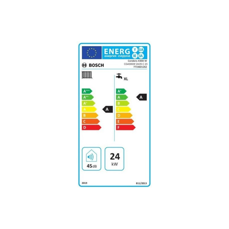 Etiqueta Energética Caldera Bosch C4300I W 24/25 C