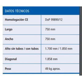 Características Schutz Depósito Gasoil TANK IN TANK Plástico Doble 750 L